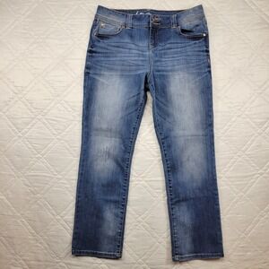 inc Denim Straight leg Regular Fit Crop well worn‎ blue jeans size 10